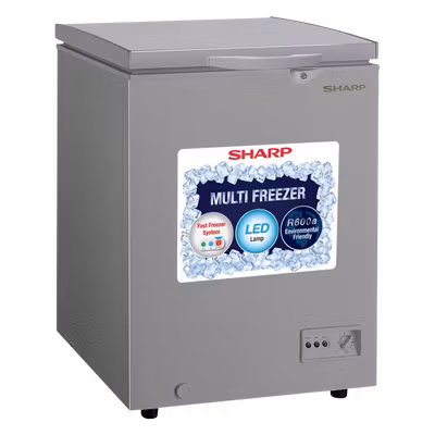 Sharp 93 Ltr (Net) 110 Ltr (Gross) SJC128-GY Chest Freezer